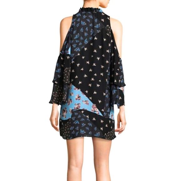 Parker Anastasia PatchworkCold-Shoulder Dress - Picture 3 of 7